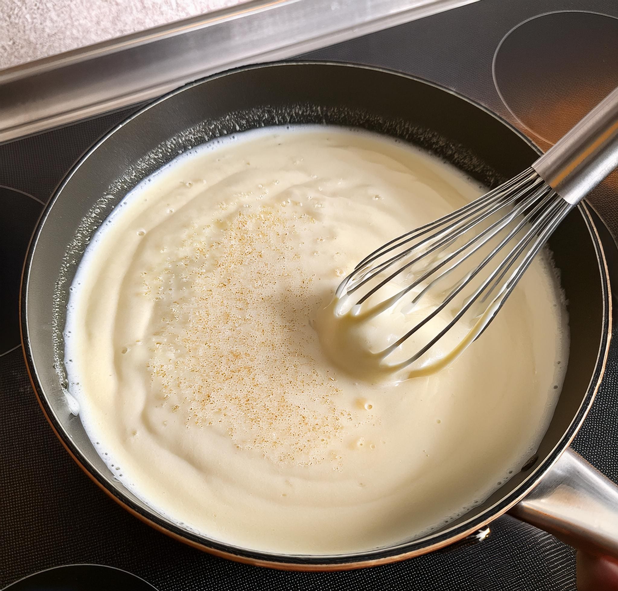 Chicken Pot Pie Pasta Bake Recipe Making the Cream Sauce