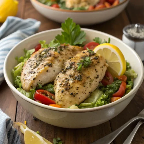 Lemon Garlic Chicken Bowl A Healthy & Flavorful Lunch Recipe