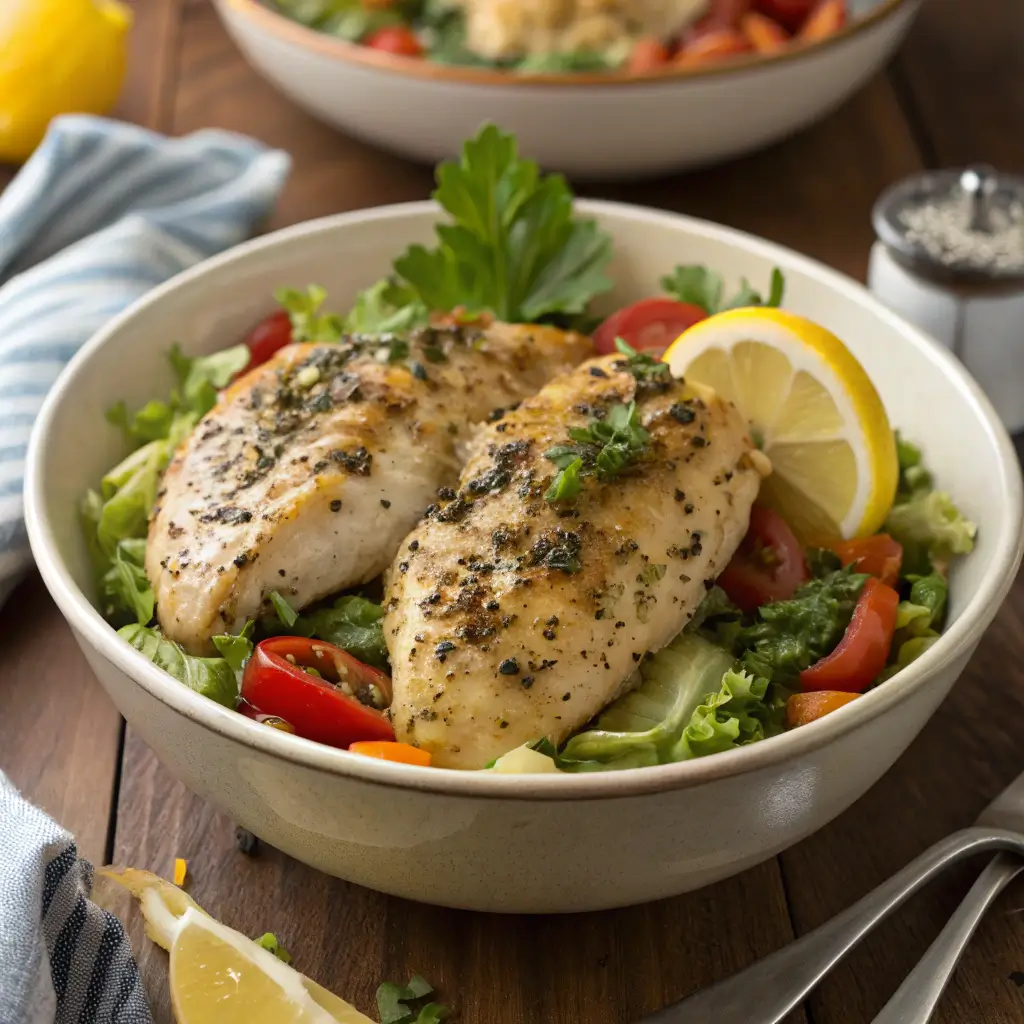 Lemon Garlic Chicken Bowl A Healthy & Flavorful Lunch Recipe
